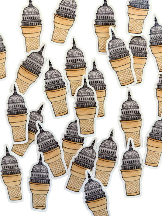 Capitol Cone Sticker