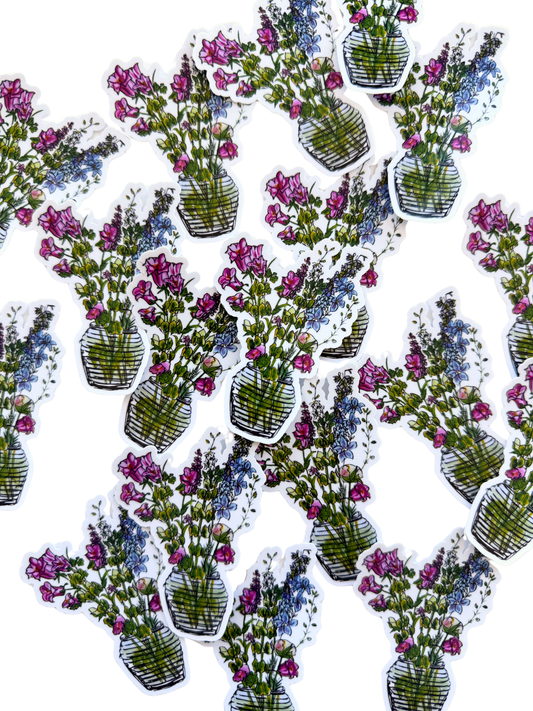 Jennifer's Flowers Sticker