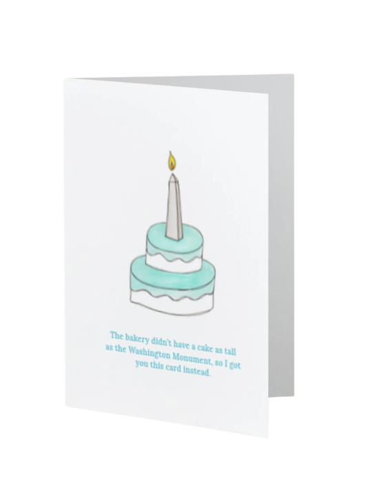 Birthday | Washington Monument Candle on a Cake (Washington, D.C.)