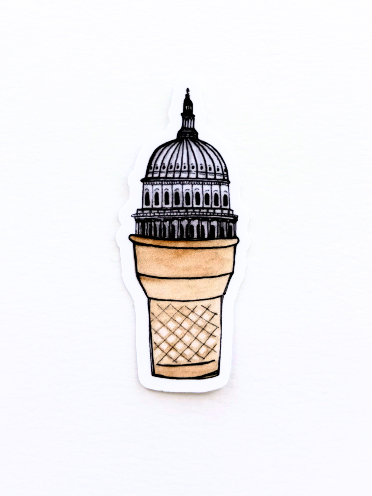 Capitol Cone Sticker