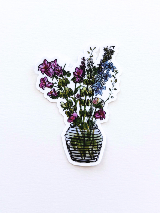 Jennifer's Flowers Sticker